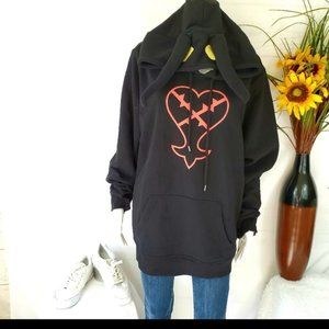 kingdom heart heartless hoodie with ears hot topic